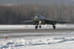 Maiden flight of Su-PAKFA a Russian Stealth Fighter