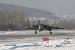 Maiden flight of Su-PAKFA a Russian Stealth Fighter