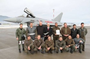 Eurofighter Typhoon attains the 100,000 flying hours milestone