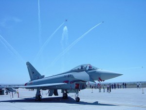 Eurofighter Typhoon arrives in Bengaluru for Aero India 2011