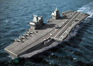 Construction of HMS Prince of Wales, the second Queen Elizabeth Class aircraft carrier begins